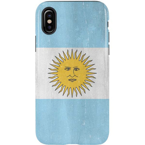 Argentina Flag Distressed iPhone X Pro Case
